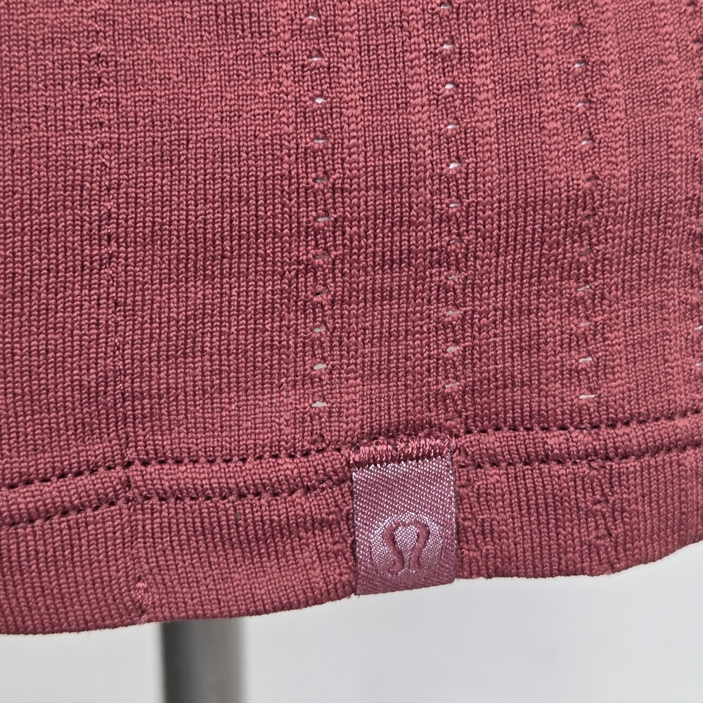 Lululemon Atletica ptp:20" (M/L) Sleeveless Burgundy Training Muscle Tee - Picture 7 of 9